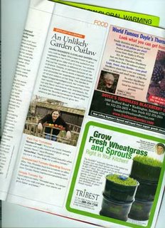 Hanna in Organic Gardening Magazine